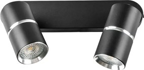 Faretto BAMBOO 2xGU10/10W/230V nero