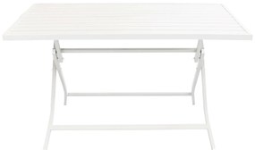 ABELUS - set tavolo in alluminio cm 130 x 77 x 73 h con 4 sedie Gaja