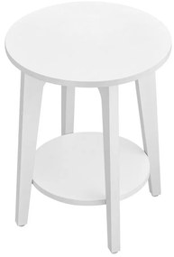 Tavolino laterale KAEL bianco