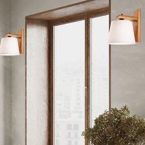 Lampada da parete 1xE27/60W/230V rovere