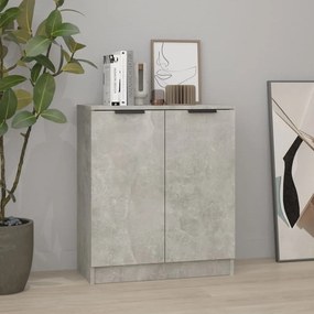 Credenza grigio cemento 60x30x70 cm in legno multistrato