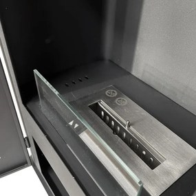 Stufa a bioetanolo biocamino da terra LUISA L50xP30xH68 cm