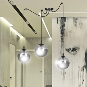 Lampadario a sospensione GIGI 3 BLACK GRAFIT