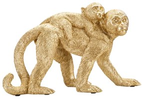 Statuetta in poliresina altezza 18,5 cm Monkey Mom - Mauro Ferretti