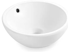 Bathco 4015 - Lavabo da appoggio CASTELLON Ø 35 cm porcellana/bianco