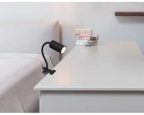 Globo 57911KB - Lampada flessibile con clip ROBBY 1xGU10/25W/230V nero