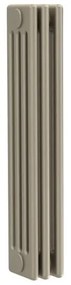 Radiatore acqua calda Comby in acciaio 4 colonne, 3 elementi, interasse 623 mm, fango