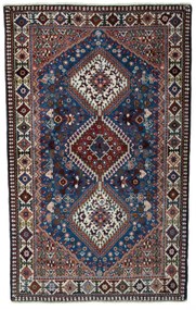 Yalameh Tappeto 80x140 Blu (Iran) Annodato A Mano