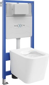 Mexen set incassato WC telaio Fenix Slim con vaso WC Teo, bianco lucido - 6103385XX00