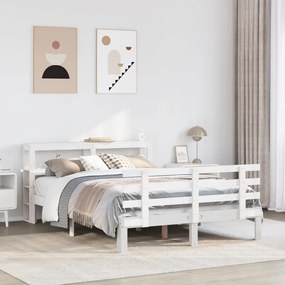 Giroletto Con Testiera Senza Materasso Bianco 140x190 Cm /