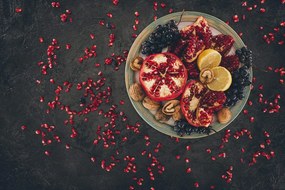 Carta da parati – Mix con melograno