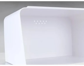 WENKO 54099100 - Portapane KUBO 35x26,5 cm bianco/marrone