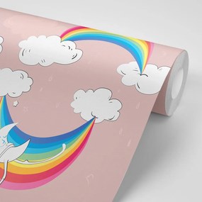 Carta da parati autoadesiva – Arcobaleno allegro