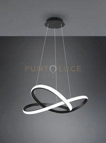 Course sospensione led 27,5w 3150lm, 4000k cerchio infinito antraci...