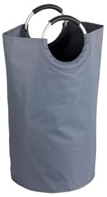 WENKO 3440803100 - Cesto per il bucato JUMBO 38x72 cm antracite/argento/nero
