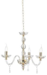 Lampada a sospensione 3 luci - cristallo e vetro D70 cm BRIGIDA