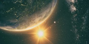 Stampa su tela – Vista del sole dallo spazio