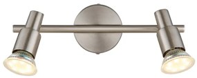 Globo 57385-2 - Faretto LED KINLEY 2xGU10/3W/230V