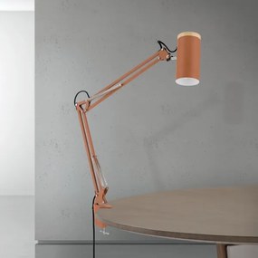 Orion - Lampada da tavolo con morsetto GILI 1xE27/40W/230V color mattone