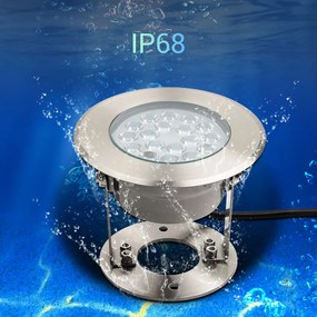 Faro LED 9W RGB+CCT ad Immersione per piscine e fontane - LoRa 433MHz Colore RGB+CCT