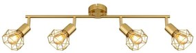 Globo 54802GB-4 - Faretto XARA I 4xE14/40W/230V oro