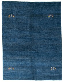 Gabbeh Tappeto 200x150 Blu (Iran) Annodato A Mano