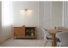 Lampada da parete LED argentata in metallo con intensità regolabile Omni Wall – UMAGE