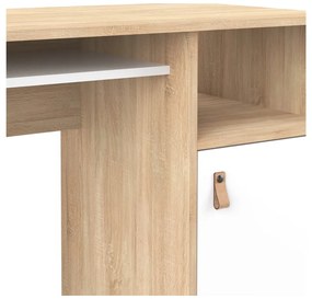 Tavolo da lavoro con piano in rovere 50x115 cm Oxford - TemaHome