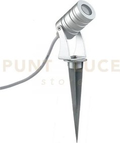 Proiettore led iride dc12 e 24v silver 3w rgb dimmerabile ip65 con ...