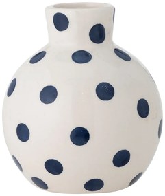 Vaso bianco in ceramica dipinto a mano (altezza 11 cm) Fian - Bloomingville