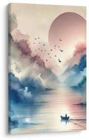 Quadro su tela – Montagne nebbiose