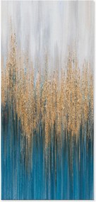 Quadro su tela dipinto a mano Dark Blue Art
