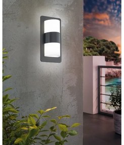 Eglo 98086 - Applique da esterno CISTIERNA 2xE27/10W/230V IP44 antracite