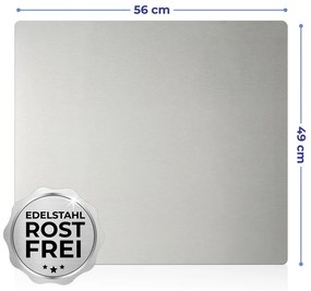 Coperchio in acciaio inox Argento, 50 x 56 cm - Maximex