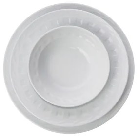 Set da tavola 18 pezzi in porcellana bianca