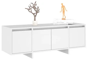 Mobile tv bianco 120x30x40,5 cm in truciolato