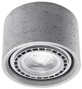 Lampada da soffitto in Cemento BASIC 1 Grigia AR111