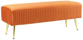 Panca velluto arancione PATERSON Beliani