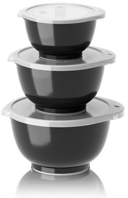 Ciotole nere in set da 3 pezzi 750 ml Margrethe Mini - Rosti