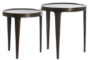 Tavolo rotondo in metallo ø 43 cm Tobias - Light &amp; Living