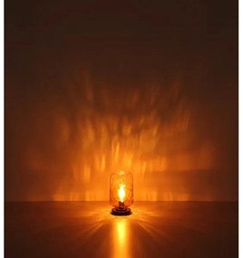 Globo 16046TA - Lampada da tavolo DARINA 1xE27/60W/230V marrone