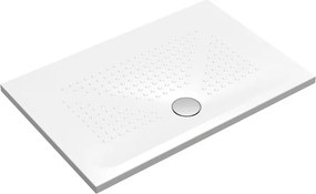 Piatto doccia in ceramica PUNTO bianco L 120 x L 80 x H 3.5 cm lucido