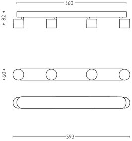 Philips 56244/31/P0 - Luce Spot a LED dimmerabile STAR 4xLED/4,5W/230V