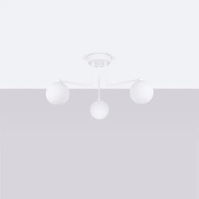 Sollux SL.1659 - Lampadario a sospensione con supporto rigido ASTRAL 3xG9/8W/230V bianco