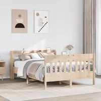 Letto senza Materasso 120x190 cm in Legno Massello di Pino 3307023