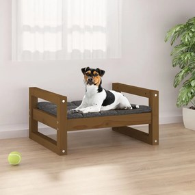 Cuccia Per Cani Ambra 55,5x45,5x28 Cm Legno Massello Di Pino /