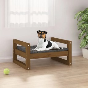 Cuccia per Cani Miele 55,5x45,5x28 cm Legno Massello di Pino