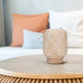 Solight WO3107 - LED Lampada da tavolo decorativa BOHO LED/2xAAA rattan