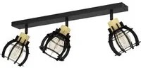 Spot Contemporaneo Stillington 1 In Acciaio Nero 3 Luci E27 40W Ip20