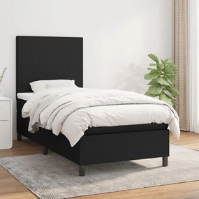 Giroletto A Molle Con Materasso Nero 80x200 Cm İntessuto /